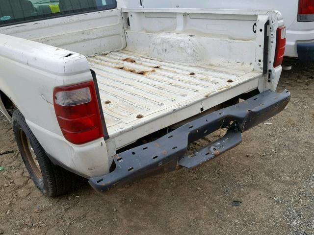 1FTYR10DX4PB50034 - 2004 FORD RANGER WHITE photo 9