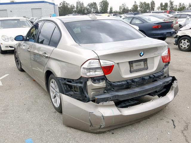 WBAVC53597FZ81340 - 2007 BMW 328 I SULE TAN photo 3