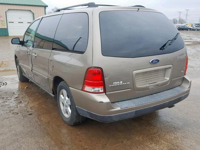 2FMZA51656BA12961 - 2006 FORD FREESTAR S BROWN photo 3