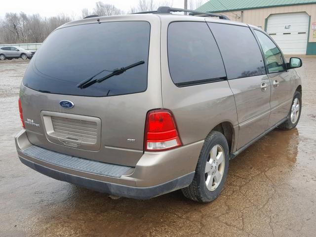 2FMZA51656BA12961 - 2006 FORD FREESTAR S BROWN photo 4