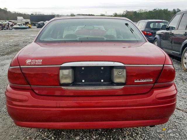 1G4HR54K63U215506 - 2003 BUICK LESABRE LI RED photo 9