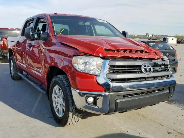 5TFDW5F19FX436407 - 2015 TOYOTA TUNDRA CRE RED photo 1