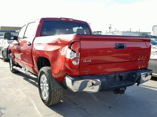 5TFDW5F19FX436407 - 2015 TOYOTA TUNDRA CRE RED photo 3