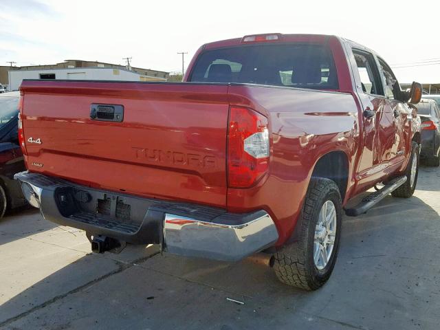 5TFDW5F19FX436407 - 2015 TOYOTA TUNDRA CRE RED photo 4