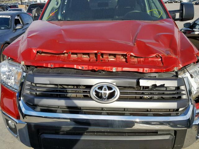 5TFDW5F19FX436407 - 2015 TOYOTA TUNDRA CRE RED photo 9