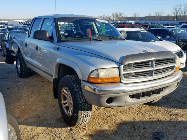 1B7GG2AN61S124182 - 2001 DODGE DAKOTA QUA SILVER photo 1