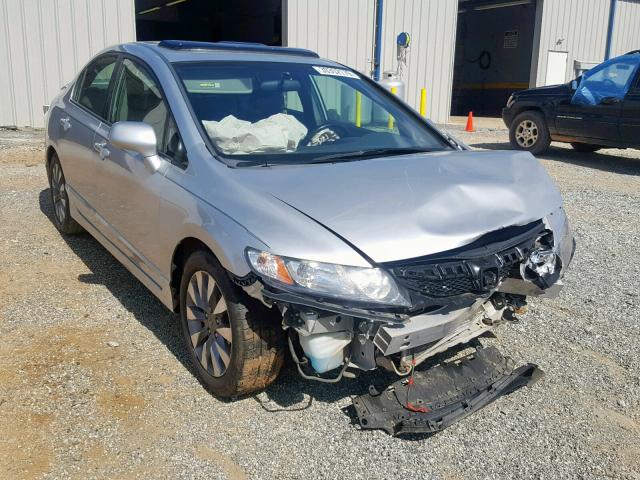 1HGFA16949L002401 - 2009 HONDA CIVIC EXL SILVER photo 1