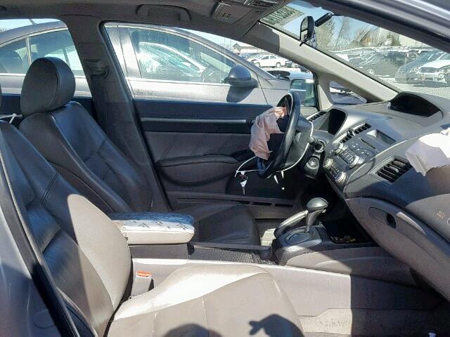 1HGFA16949L002401 - 2009 HONDA CIVIC EXL SILVER photo 5