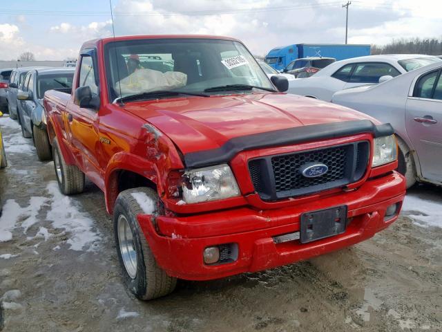 1FTYR10U14TA06847 - 2004 FORD RANGER RED photo 1