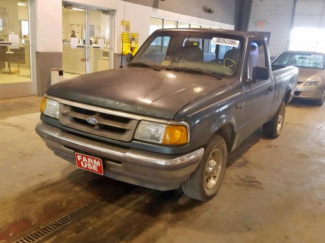 1FTCR10A6SUA22663 - 1995 FORD RANGER GREEN photo 2