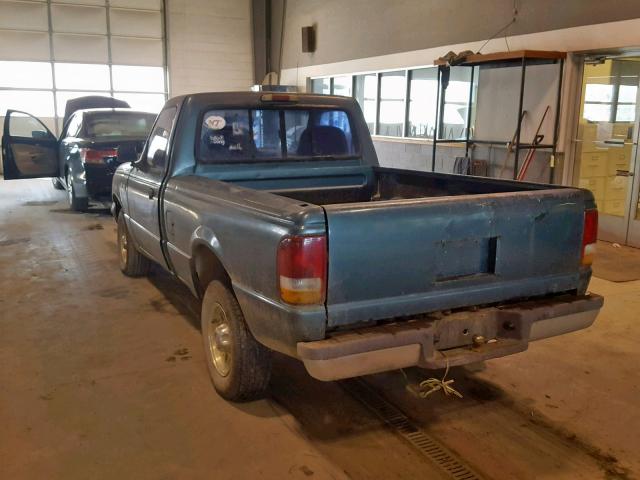 1FTCR10A6SUA22663 - 1995 FORD RANGER GREEN photo 3