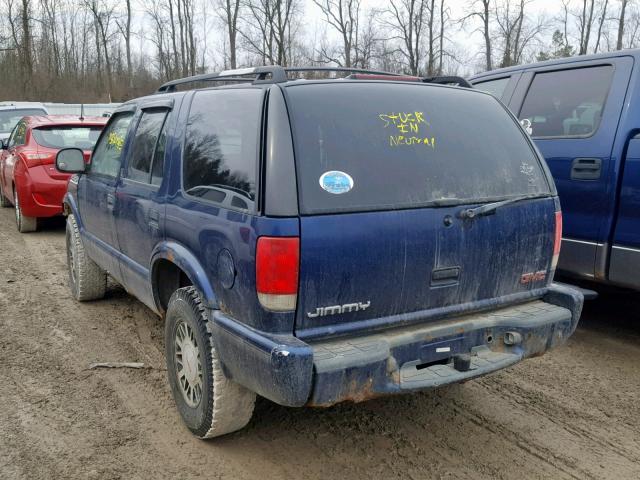 1GKDT13W8W2575270 - 1998 GMC JIMMY BLUE photo 3