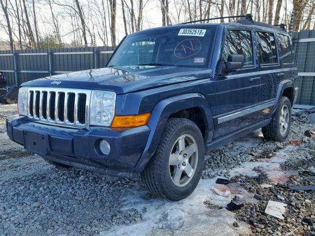 1J4RG4GK2AC108695 - 2010 JEEP COMMANDER BLUE photo 2