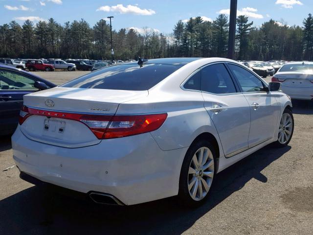 KMHFH4JG6FA431379 - 2015 HYUNDAI AZERA LIMI WHITE photo 4