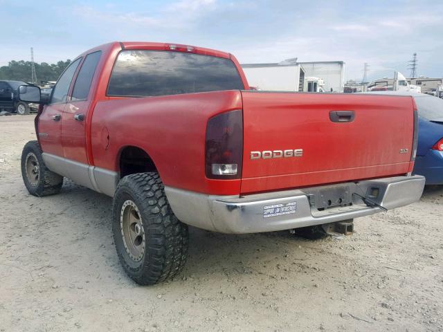 1D7HA18D43S339503 - 2003 DODGE RAM 1500 S RED photo 3