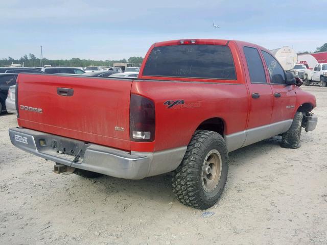 1D7HA18D43S339503 - 2003 DODGE RAM 1500 S RED photo 4