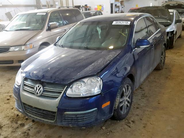 3VWST71K16M655912 - 2006 VOLKSWAGEN JETTA TDI BLUE photo 2