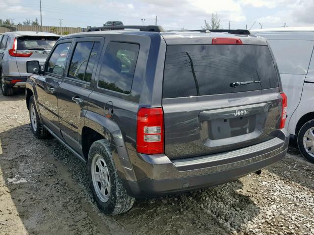 1C4NJPBA7GD812044 - 2016 JEEP PATRIOT SP GRAY photo 3