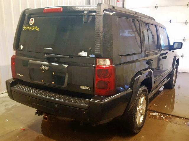 1J8HG48N76C171219 - 2006 JEEP COMMANDER BLACK photo 4