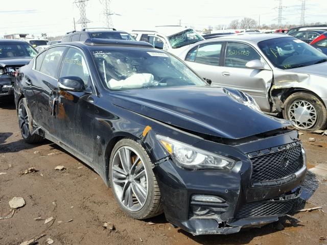 JN1BV7AR3EM685517 - 2014 INFINITI Q50 BASE BLACK photo 1