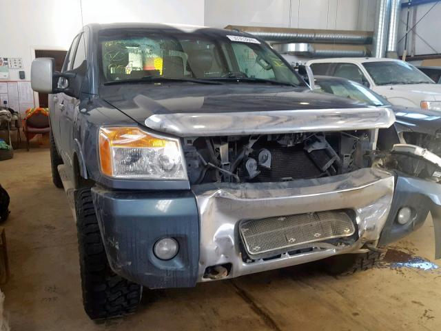 1N6AA0ECXCN329717 - 2012 NISSAN TITAN S BLUE photo 1