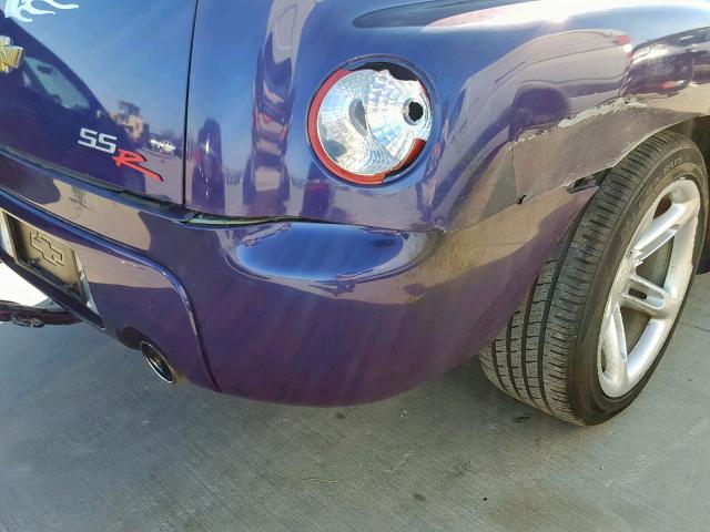 1GCES14P24B107865 - 2004 CHEVROLET SSR PURPLE photo 9