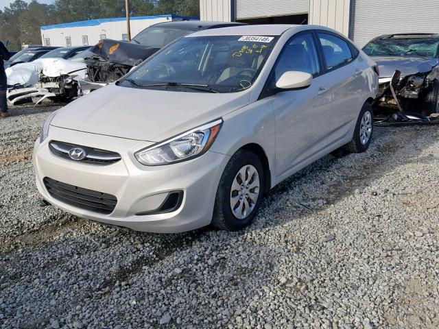 KMHCT4AE9GU018050 - 2016 HYUNDAI ACCENT SE CREAM photo 2