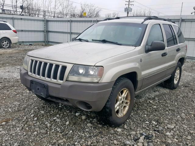 1J4GW48S24C316895 - 2004 JEEP GRAND CHER BEIGE photo 2