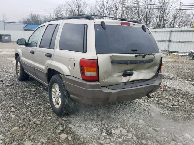 1J4GW48S24C316895 - 2004 JEEP GRAND CHER BEIGE photo 3