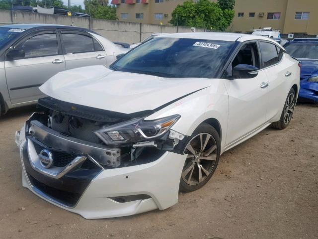 1N4AA6AP0HC387973 - 2017 NISSAN MAXIMA 3.5 WHITE photo 2