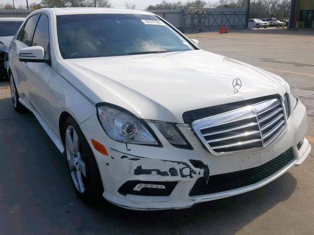 WDDHF5GB3BA361893 - 2011 MERCEDES-BENZ E 350 WHITE photo 1