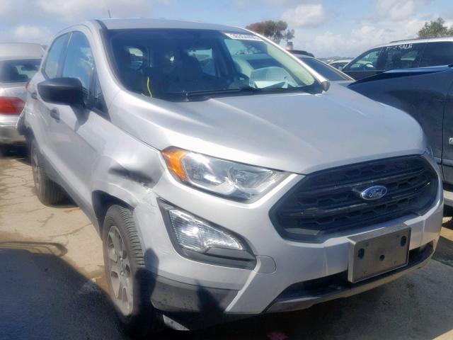 MAJ3P1RE7JC233828 - 2018 FORD ECOSPORT S SILVER photo 1