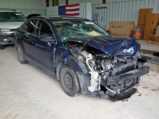 3VW2K7AJ2DM288977 - 2013 VOLKSWAGEN JETTA BASE BLUE photo 1