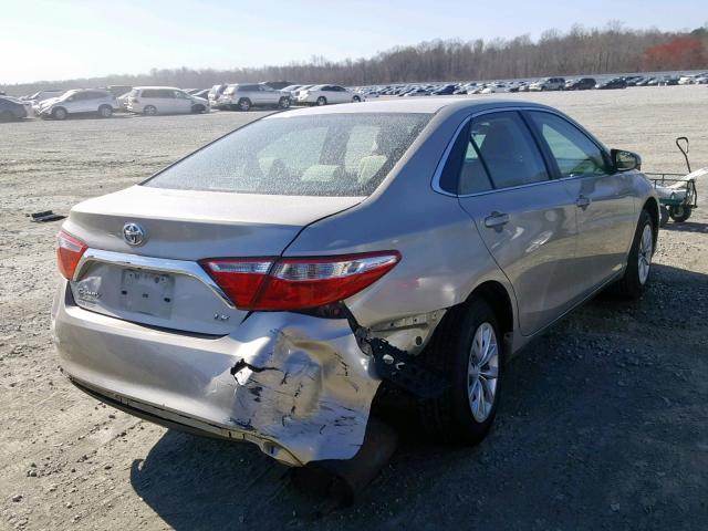 4T1BF1FKXFU007377 - 2015 TOYOTA CAMRY LE BEIGE photo 4