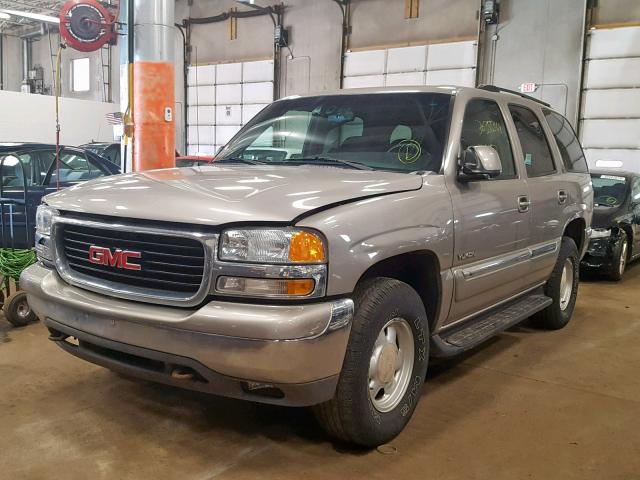 1GKEK13T2YJ114104 - 2000 GMC YUKON BEIGE photo 2