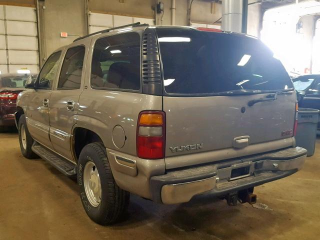 1GKEK13T2YJ114104 - 2000 GMC YUKON BEIGE photo 3