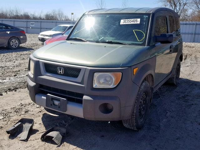 5J6YH18543L800296 - 2003 HONDA ELEMENT EX GREEN photo 2