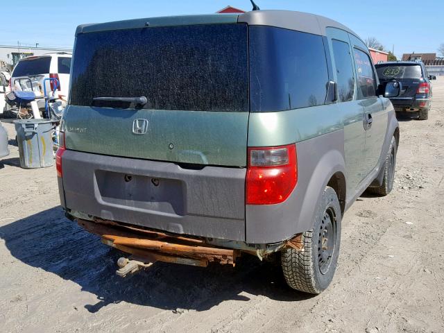 5J6YH18543L800296 - 2003 HONDA ELEMENT EX GREEN photo 4