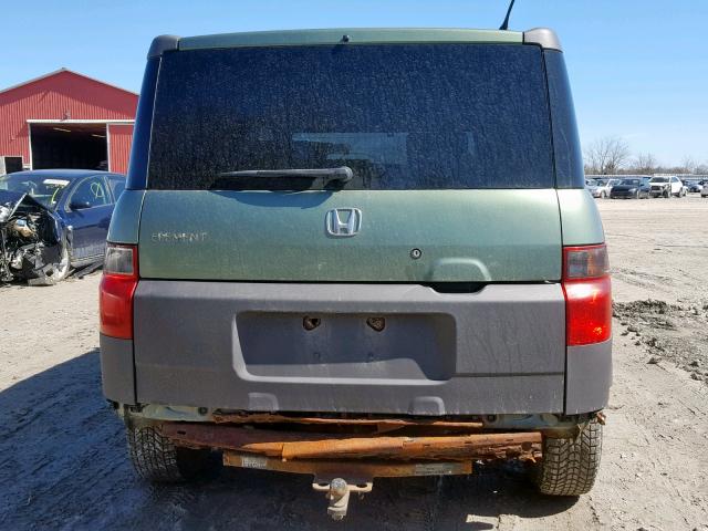 5J6YH18543L800296 - 2003 HONDA ELEMENT EX GREEN photo 9