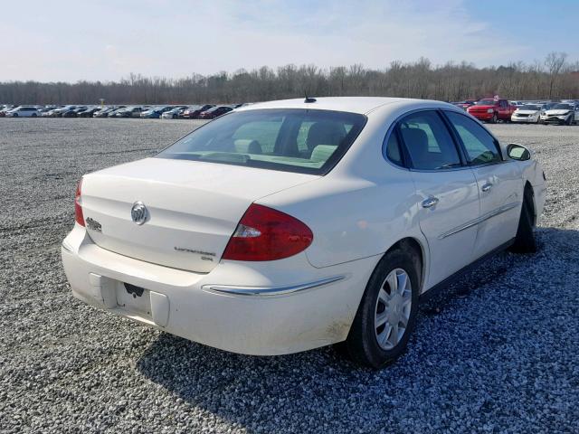 2G4WC582X81276881 - 2008 BUICK LACROSSE C WHITE photo 4