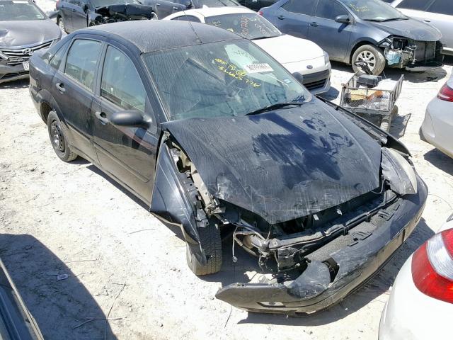 1FAHP34N97W174734 - 2007 FORD FOCUS ZX4 BLACK photo 1