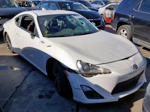 JF1ZNAA17F9702204 - 2015 TOYOTA SCION FR-S WHITE photo 1