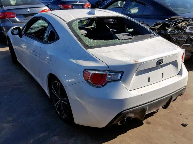 JF1ZNAA17F9702204 - 2015 TOYOTA SCION FR-S WHITE photo 3