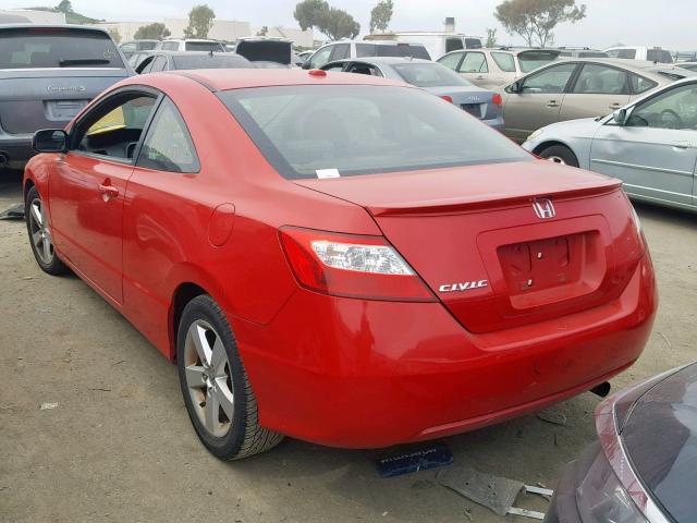 2HGFG12998H513084 - 2008 HONDA CIVIC EXL RED photo 3