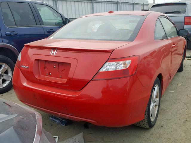 2HGFG12998H513084 - 2008 HONDA CIVIC EXL RED photo 4