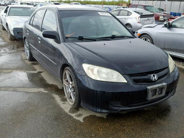 2HGES16475H531524 - 2005 HONDA CIVIC DX BLACK photo 1