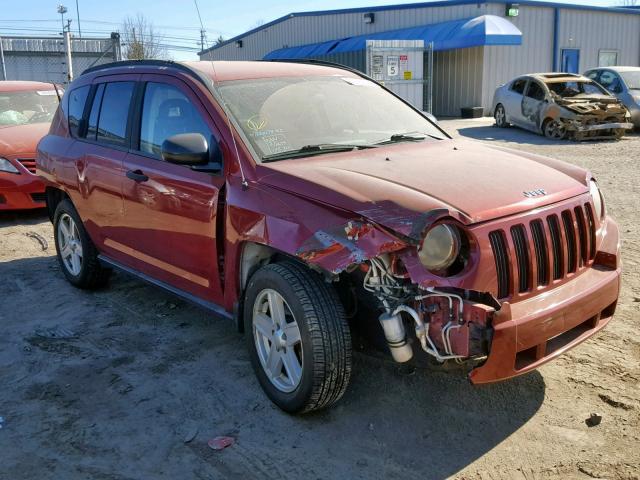 1J8FT47W67D105768 - 2007 JEEP COMPASS RED photo 1