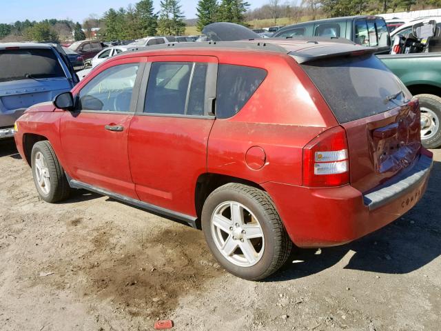 1J8FT47W67D105768 - 2007 JEEP COMPASS RED photo 3