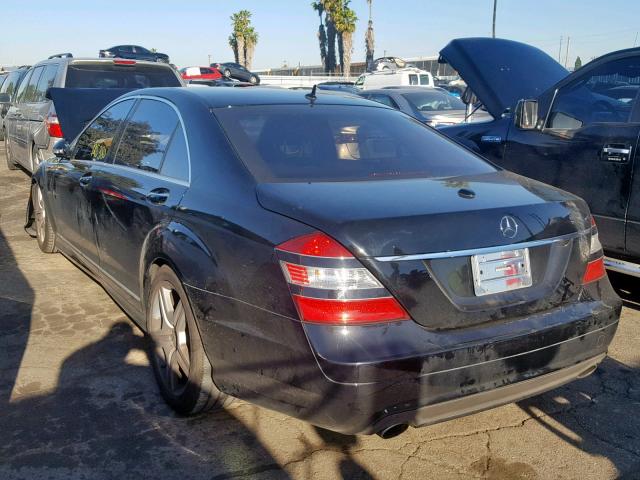 WDDNG71X07A083705 - 2007 MERCEDES-BENZ S 550 BLACK photo 3