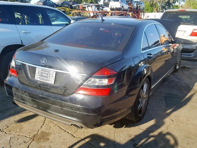 WDDNG71X07A083705 - 2007 MERCEDES-BENZ S 550 BLACK photo 4